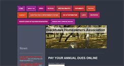 Desktop Screenshot of blackhawkhomeowners.org